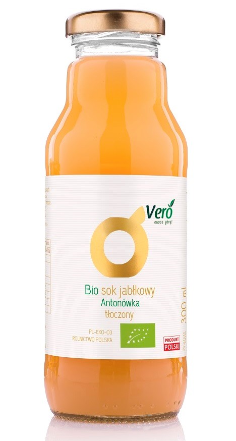 SOK JABŁKOWY ANTONÓWKA NFC BIO 300 ml – VERO SOK JABŁKOWY ANTONÓWKA NFC BIO 300 ml – VERO