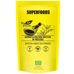 HERBATA ZIELONA MATCHA BIO 100 g – BIO PLANET SUPERFOODS HERBATA ZIELONA MATCHA BIO 100 g – BIO PLANET SUPERFOODS