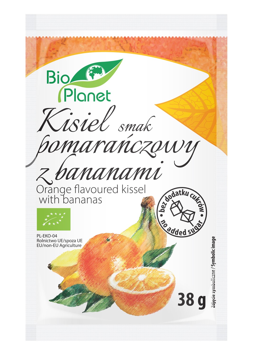 KISIEL O SMAKU POMARAŃCZOWYM Z BANANAMI BIO 38 g – BIO PLANET KISIEL O SMAKU POMARAŃCZOWYM Z BANANAMI BIO 38 g – BIO PLANET