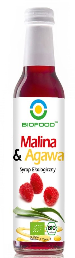 SYROP MALINA Z AGAWĄ BIO 250 ml – BIOFOOD SYROP MALINA Z AGAWĄ BIO 250 ml – BIOFOOD