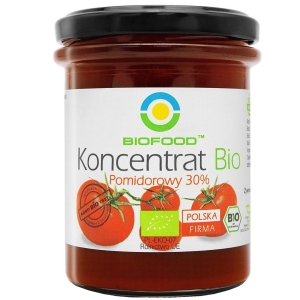 KONCENTRAT POMIDOROWY 30 % BEZGLUTENOWY BIO 200 g – BIOFOOD KONCENTRAT POMIDOROWY 30 % BEZGLUTENOWY BIO 200 g – BIOFOOD