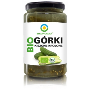 OGÓRKI KISZONE KROJONE BEZGLUTENOWE BIO 750 g (500 g) – BIOFOOD