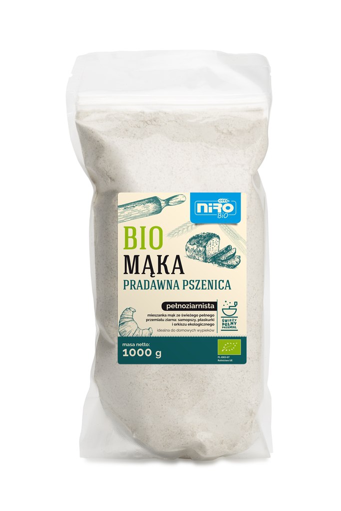 MĄKA PRADAWNA RAZOWA BIO 1 kg – NIRO MĄKA PRADAWNA RAZOWA BIO 1 kg – NIRO