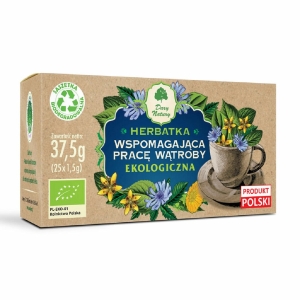 HERBATKA WSPOMAGAJĄCA PRACĘ WĄTROBY BIO (25 x 1,5 g) 37,5 g – DARY NATURY