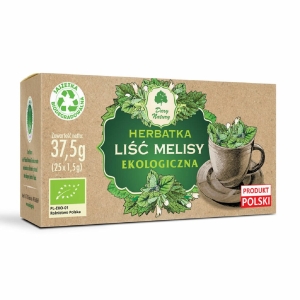 HERBATKA LIŚĆ MELISY BIO (25 x 1,5 g) 37,5 g – DARY NATURY
