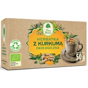 HERBATKA Z KURKUMĄ BIO (25 x 2 g) 50 g – DARY NATURY