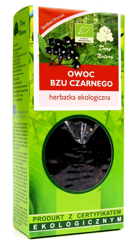 HERBATKA OWOC CZARNEGO BZU BIO 100 g – DARY NATURY HERBATKA OWOC CZARNEGO BZU BIO 100 g – DARY NATURY