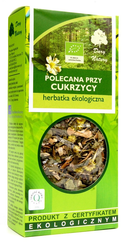 HERBATKA POLECANA PRZY CUKRZYCY BIO 50 g – DARY NATURY HERBATKA POLECANA PRZY CUKRZYCY BIO 50 g – DARY NATURY