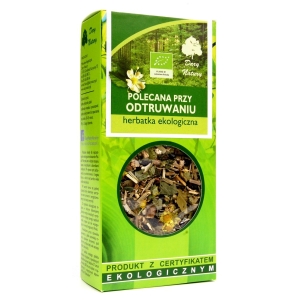 HERBATKA POLECANA PRZY ODTRUWANIU BIO 50 g – DARY NATURY