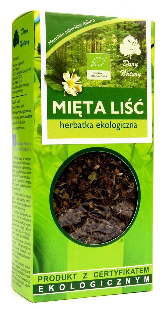 HERBATKA LIŚĆ MIĘTY BIO 25 g – DARY NATURY HERBATKA LIŚĆ MIĘTY BIO 25 g – DARY NATURY