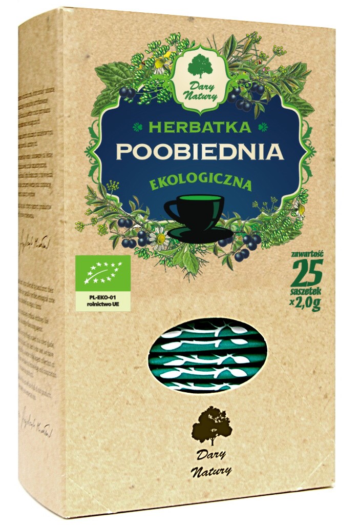 HERBATKA POOBIEDNIA BIO (25 x 2 g) 50 g – DARY NATURY HERBATKA POOBIEDNIA BIO (25 x 2 g) 50 g – DARY NATURY