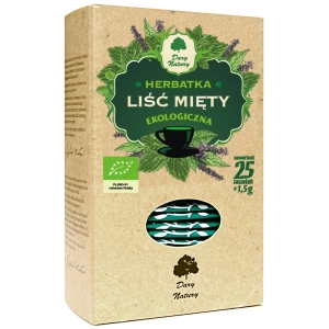 HERBATKA LIŚĆ MIĘTY BIO (25 x 1,5 g) 37,5 g – DARY NATURY