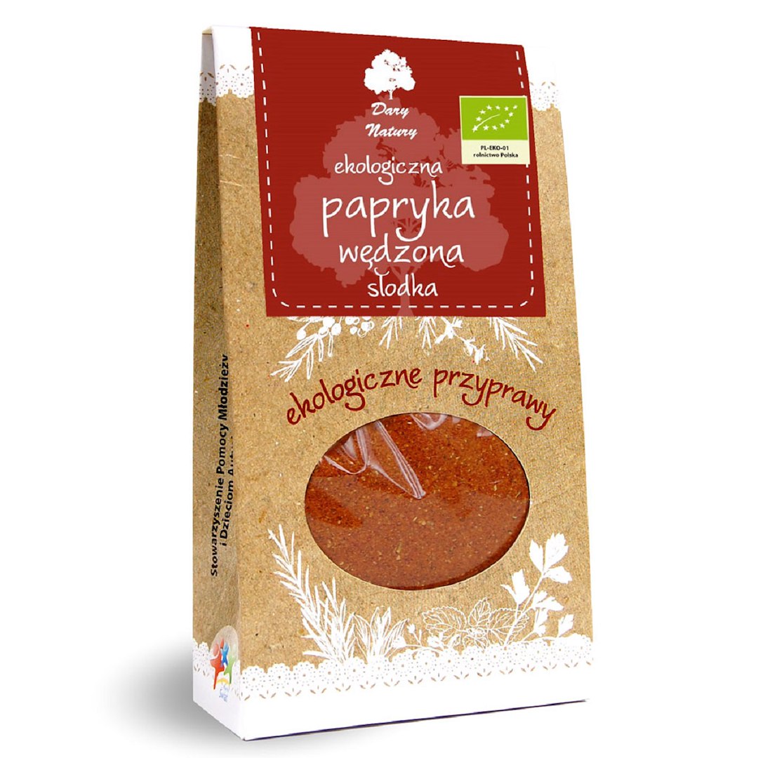 PAPRYKA SŁODKA WĘDZONA BIO 50 g – DARY NATURY PAPRYKA SŁODKA WĘDZONA BIO 50 g – DARY NATURY