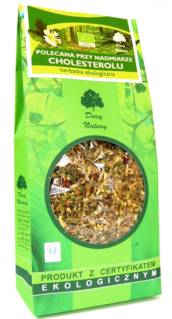 HERBATKA POLECANA PRZY NADMIARZE CHOLESTEROLU BIO 200 g – DARY NATURY HERBATKA POLECANA PRZY NADMIARZE CHOLESTEROLU BIO 200 g – DARY NATURY