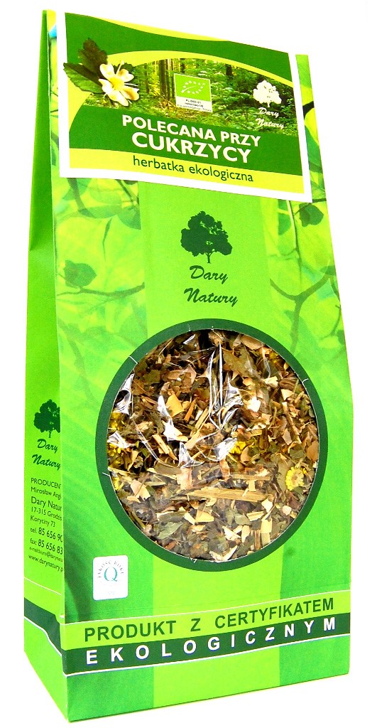 HERBATKA POLECANA PRZY CUKRZYCY BIO 150 g – DARY NATURY HERBATKA POLECANA PRZY CUKRZYCY BIO 150 g – DARY NATURY