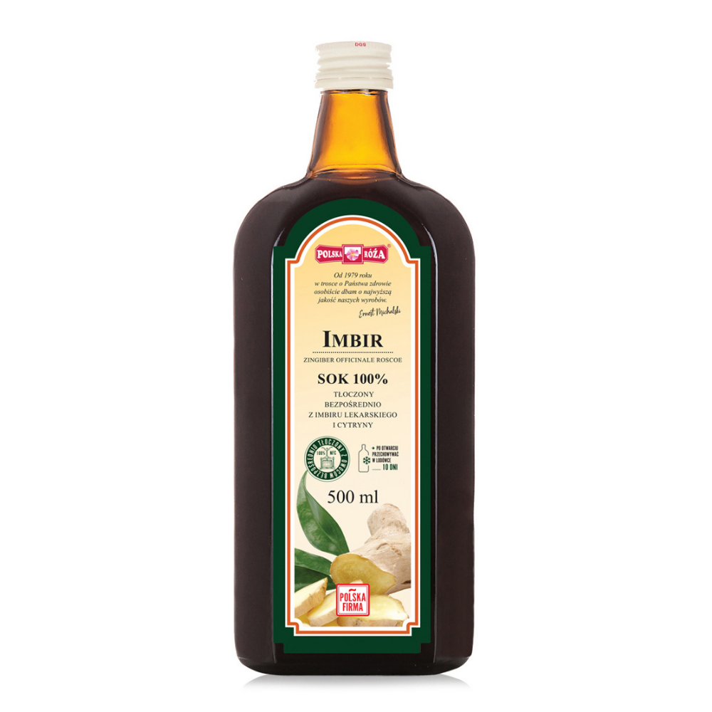 SOK Z IMBIRU I CYTRYNY NFC 500 ml – POLSKA RÓŻA SOK Z IMBIRU I CYTRYNY NFC 500 ml – POLSKA RÓŻA