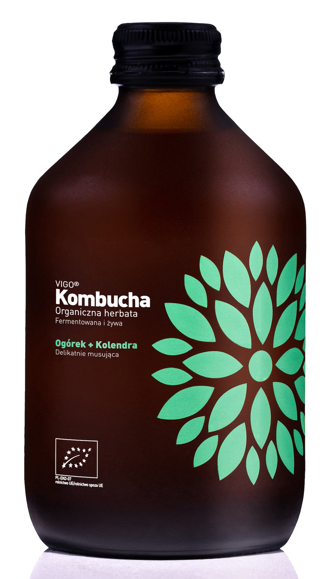 KOMBUCHA Z OGÓRKIEM I KOLENDRĄ BEZGLUTENOWA BIO 330 ml – VIGO KOMBUCHA Z OGÓRKIEM I KOLENDRĄ BEZGLUTENOWA BIO 330 ml – VIGO