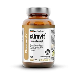 KAPSUŁKI NA KONTROLĘ WAGI (SLIMVIT) BEZGLUTENOWE 60 szt. – PHARMOVIT (HERBALLINE)