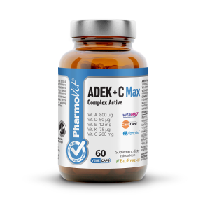 WITAMINA ADEK + WITAMINA C COMPLEX BEZGLUTENOWE 60 KAPSUŁEK – PHARMOVIT (CLEAN LABEL)