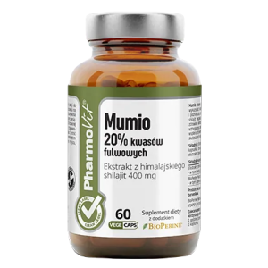 MUMIO EKSTRAKT (400 mg) BEZGLUTENOWY 60 KAPSUŁEK – PHARMOVIT (CLEAN LABEL)