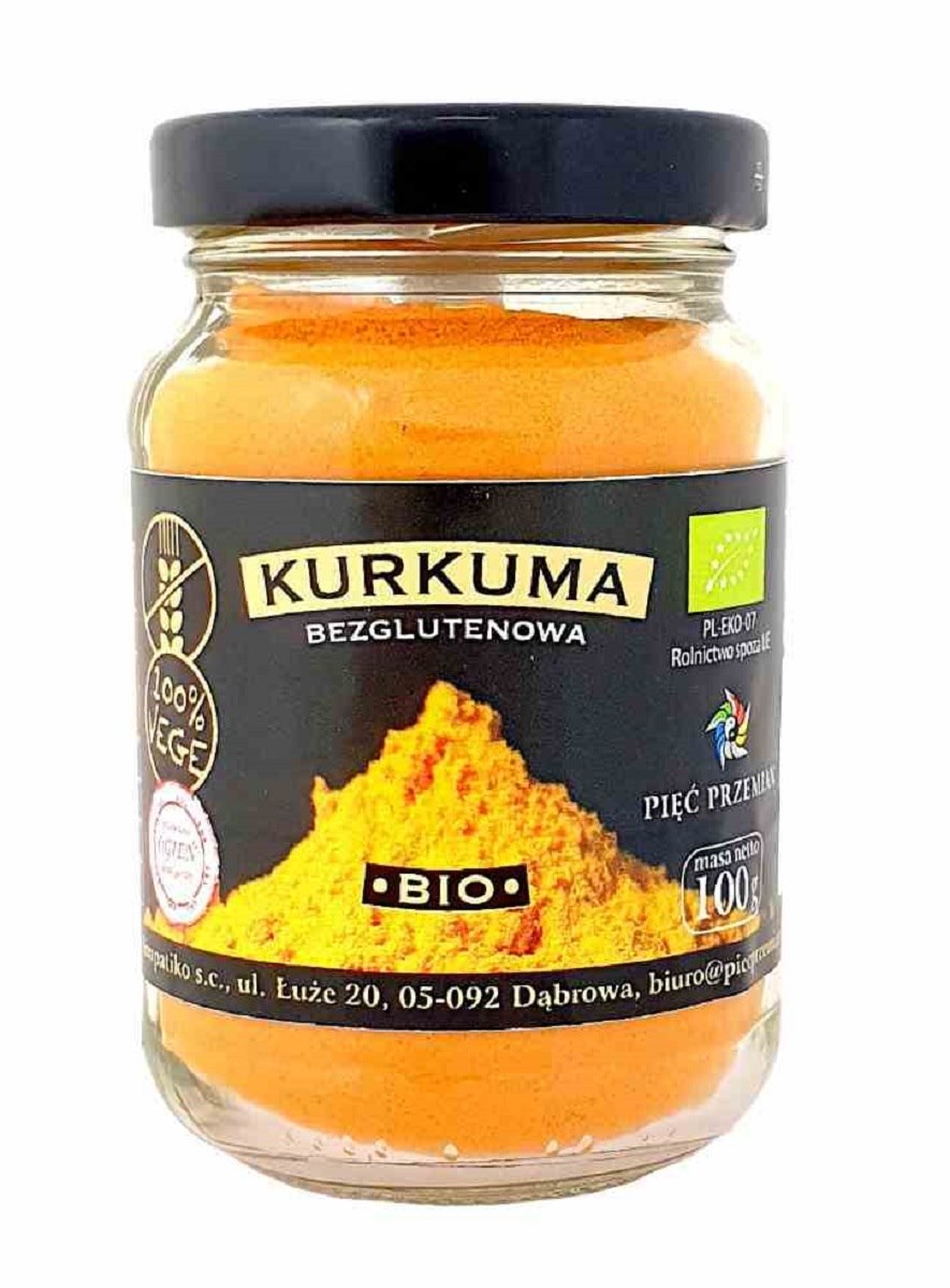 KURKUMA MIELONA BEZGLUTENOWA BIO 100 g – PIĘĆ PRZEMIAN KURKUMA MIELONA BEZGLUTENOWA BIO 100 g – PIĘĆ PRZEMIAN
