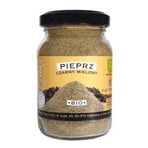 PIEPRZ CZARNY MIELONY BEZGLUTENOWY BIO 100 g – PIĘĆ PRZEMIAN
