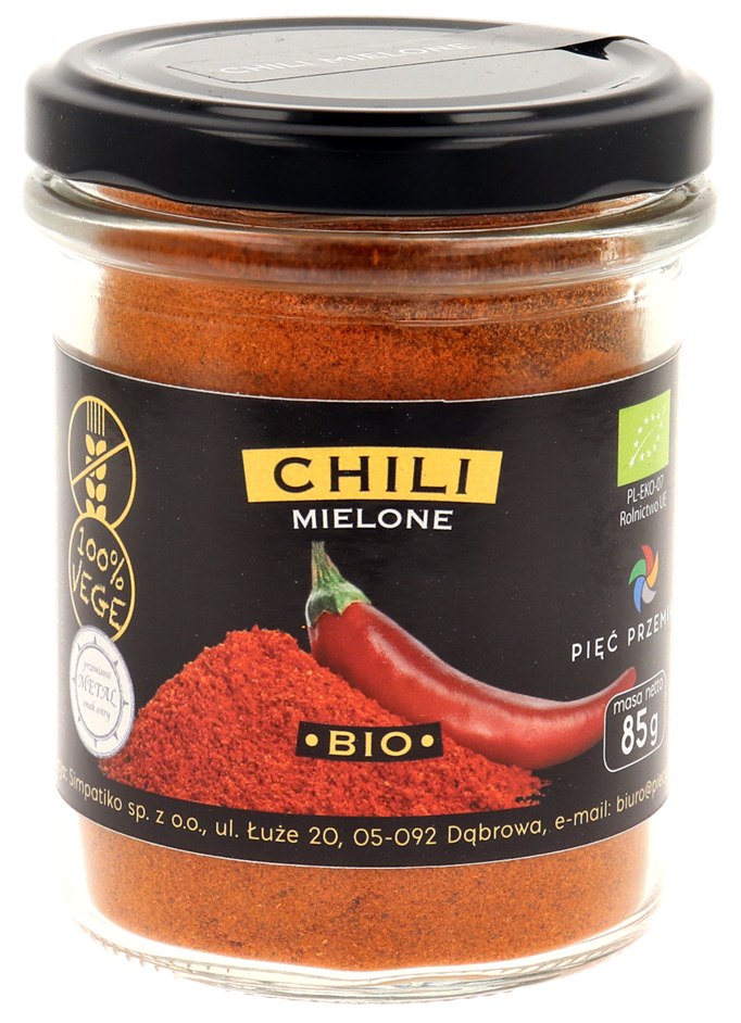 CHILI MIELONE BEZGLUTENOWE BIO 85 g – PIĘĆ PRZEMIAN CHILI MIELONE BEZGLUTENOWE BIO 85 g – PIĘĆ PRZEMIAN