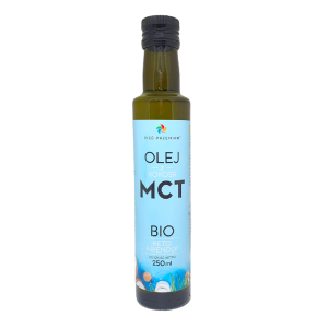 OLEJ KOKOSOWY MCT KETO BEZGLUTENOWY BIO 250 ml – PIĘĆ PRZEMIAN