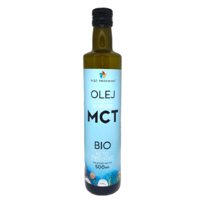 OLEJ KOKOSOWY MCT KETO BEZGLUTENOWY BIO 500 ml – PIĘĆ PRZEMIAN