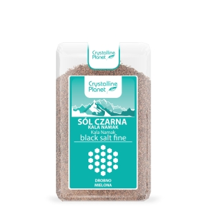 SÓL CZARNA KALA NAMAK DROBNO MIELONA 600 g – CRYSTALLINE PLANET