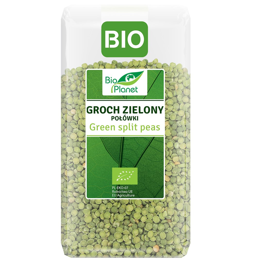 GROCH ZIELONY POŁÓWKI BIO 500 g – BIO PLANET GROCH ZIELONY POŁÓWKI BIO 500 g – BIO PLANET