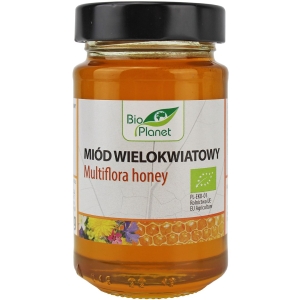 MIÓD WIELOKWIATOWY BIO 300 g – BIO PLANET