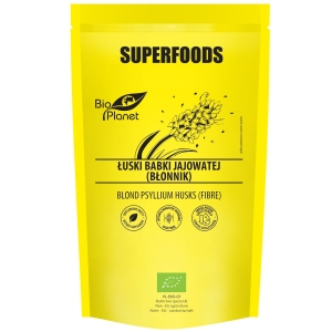 ŁUSKI BABKI JAJOWATEJ (BŁONNIK) BIO 100 g – BIO PLANET SUPERFOODS