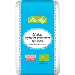 MĄKA ŻYTNIA RAZOWA TYP 2000 BIO (POLSKA) 1 kg – BIO RAJ