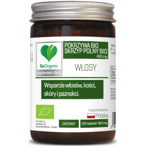 SKRZYP + POKRZYWA EKSTRAKT BIO 100 TABLETEK – BE ORGANIC