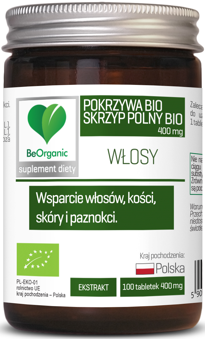 SKRZYP + POKRZYWA EKSTRAKT BIO 100 TABLETEK – BE ORGANIC SKRZYP + POKRZYWA EKSTRAKT BIO 100 TABLETEK – BE ORGANIC