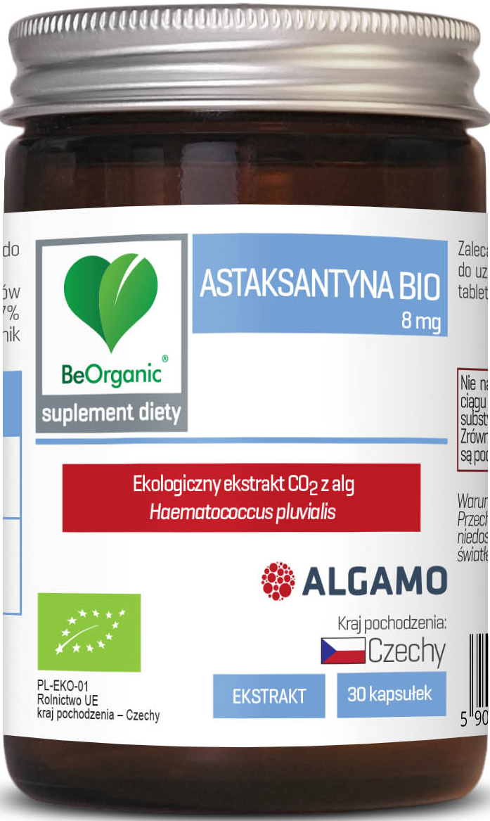 ASTAKSANTYNA EKSTRAKT BIO (8 mg) 30 KAPSUŁEK – BE ORGANIC ASTAKSANTYNA EKSTRAKT BIO (8 mg) 30 KAPSUŁEK – BE ORGANIC
