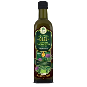 OLEJ Z OSTROPESTU PLAMISTEGO TŁOCZONY NA ZIMNO BIO 250 ml – DARY NATURY OLEJ Z OSTROPESTU PLAMISTEGO TŁOCZONY NA ZIMNO BIO 250 ml – DARY NATURY