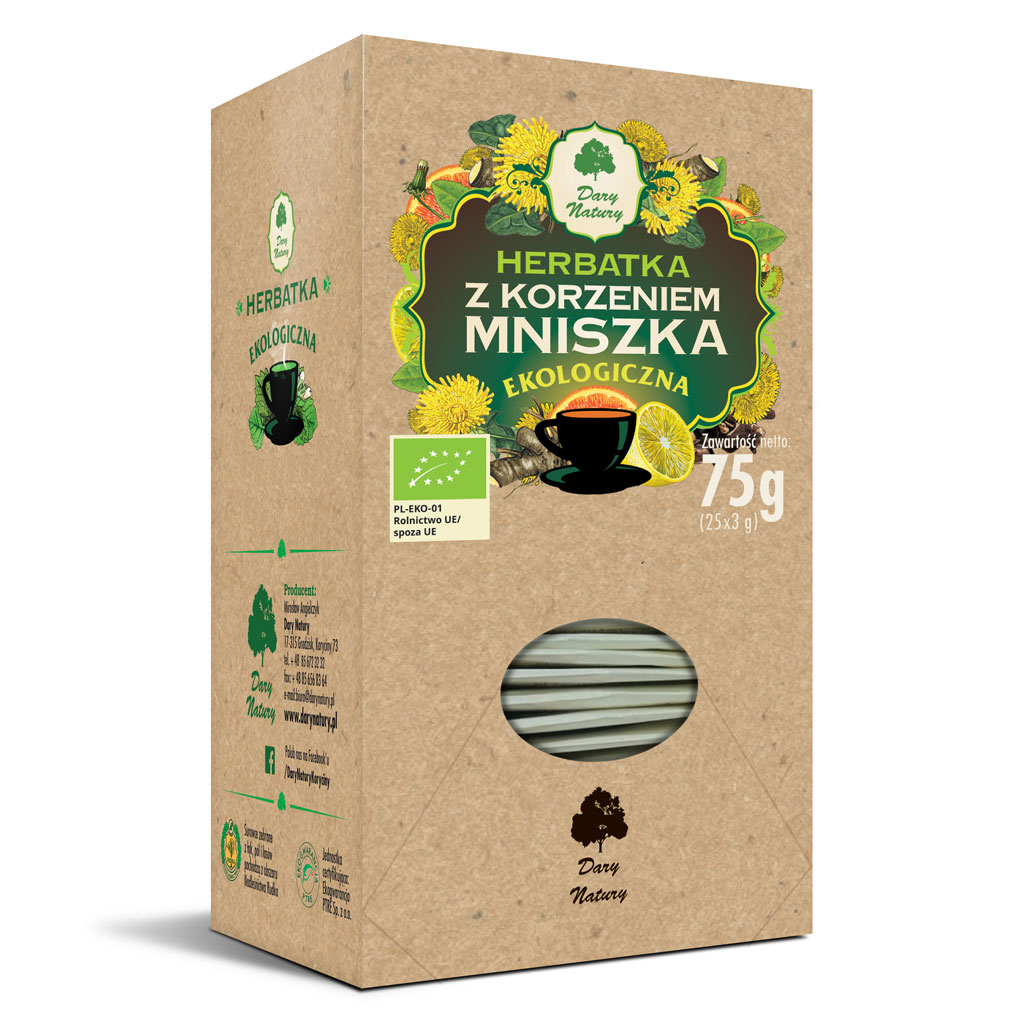 HERBATKA Z KORZENIEM MNISZKA BIO (25 x 3 g) 75 g – DARY NATURY HERBATKA Z KORZENIEM MNISZKA BIO (25 x 3 g) 75 g – DARY NATURY