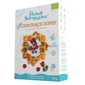 MIESZANKA NA GOFRY BEZGLUTENOWA BIO 240 g – ZDROWO NAMIESZANE MIESZANKA NA GOFRY BEZGLUTENOWA BIO 240 g – ZDROWO NAMIESZANE