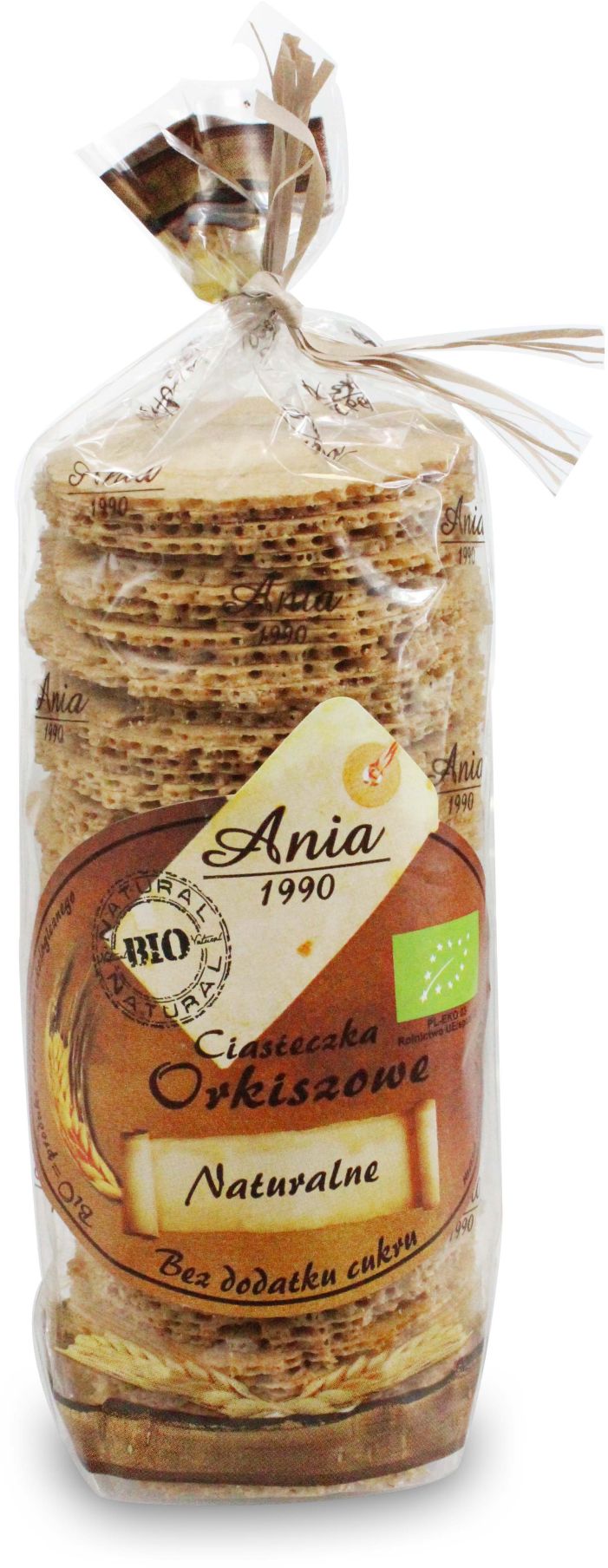 CIASTKA ORKISZOWE NATURALNE BEZ DODATKU CUKRÓW BIO 120 g – BIO ANIA CIASTKA ORKISZOWE NATURALNE BEZ DODATKU CUKRÓW BIO 120 g – BIO ANIA