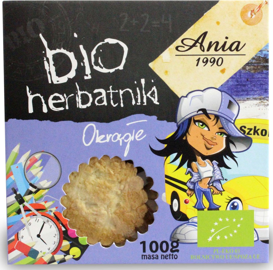 HERBATNIKI OKRĄGŁE BIO 100 g – BIO ANIA HERBATNIKI OKRĄGŁE BIO 100 g – BIO ANIA