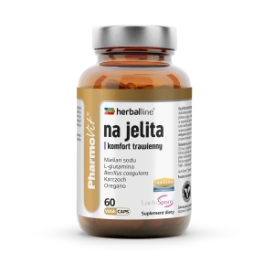 KAPSUŁKI NA JELITA I KOMFORT TRAWIENNY BEZGLUTENOWE 60 szt. – PHARMOVIT (HERBALLINE)