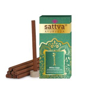 KADZIDEŁKA INDYJSKIE SŁUPKOWE BIAŁA SZAŁWIA (10 szt.) 20 g – SATTVA (AYURVEDA)