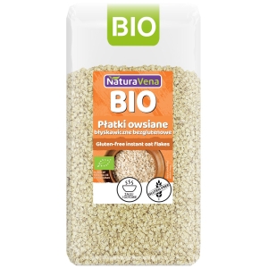 PŁATKI OWSIANE BŁYSKAWICZNE BEZGLUTENOWE BIO 300 g – NATURAVENA