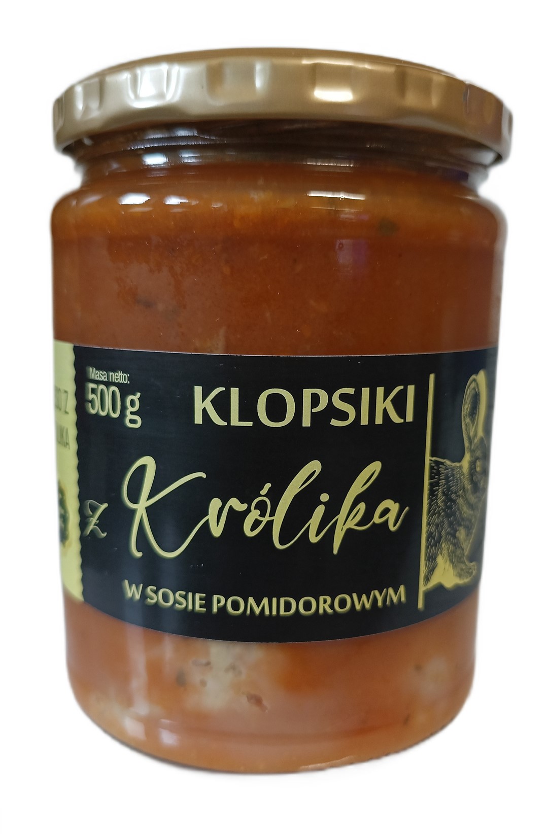 KLOPSIKI Z KRÓLIKA W SOSIE POMIDOROWYM 500 g – AMCIU KLOPSIKI Z KRÓLIKA W SOSIE POMIDOROWYM 500 g – AMCIU