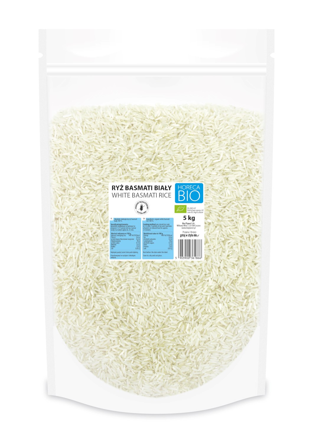 RYŻ BASMATI BIAŁY BEZGLUTENOWY BIO 5 kg – HORECA (BIO PLANET) RYŻ BASMATI BIAŁY BEZGLUTENOWY BIO 5 kg – HORECA (BIO PLANET)