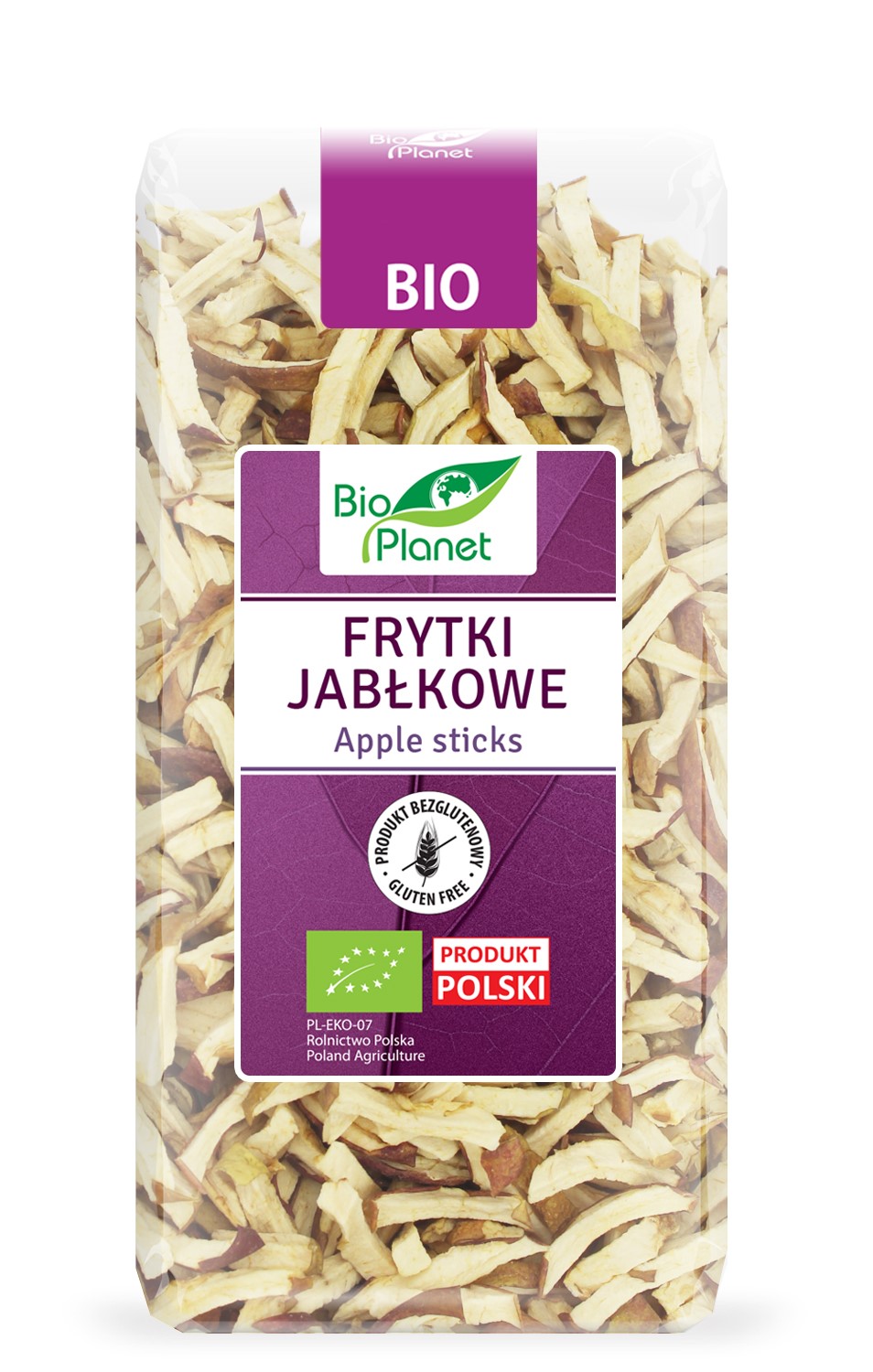 FRYTKI JABŁKOWE BEZGLUTENOWE BIO 100 g – BIO PLANET FRYTKI JABŁKOWE BEZGLUTENOWE BIO 100 g – BIO PLANET