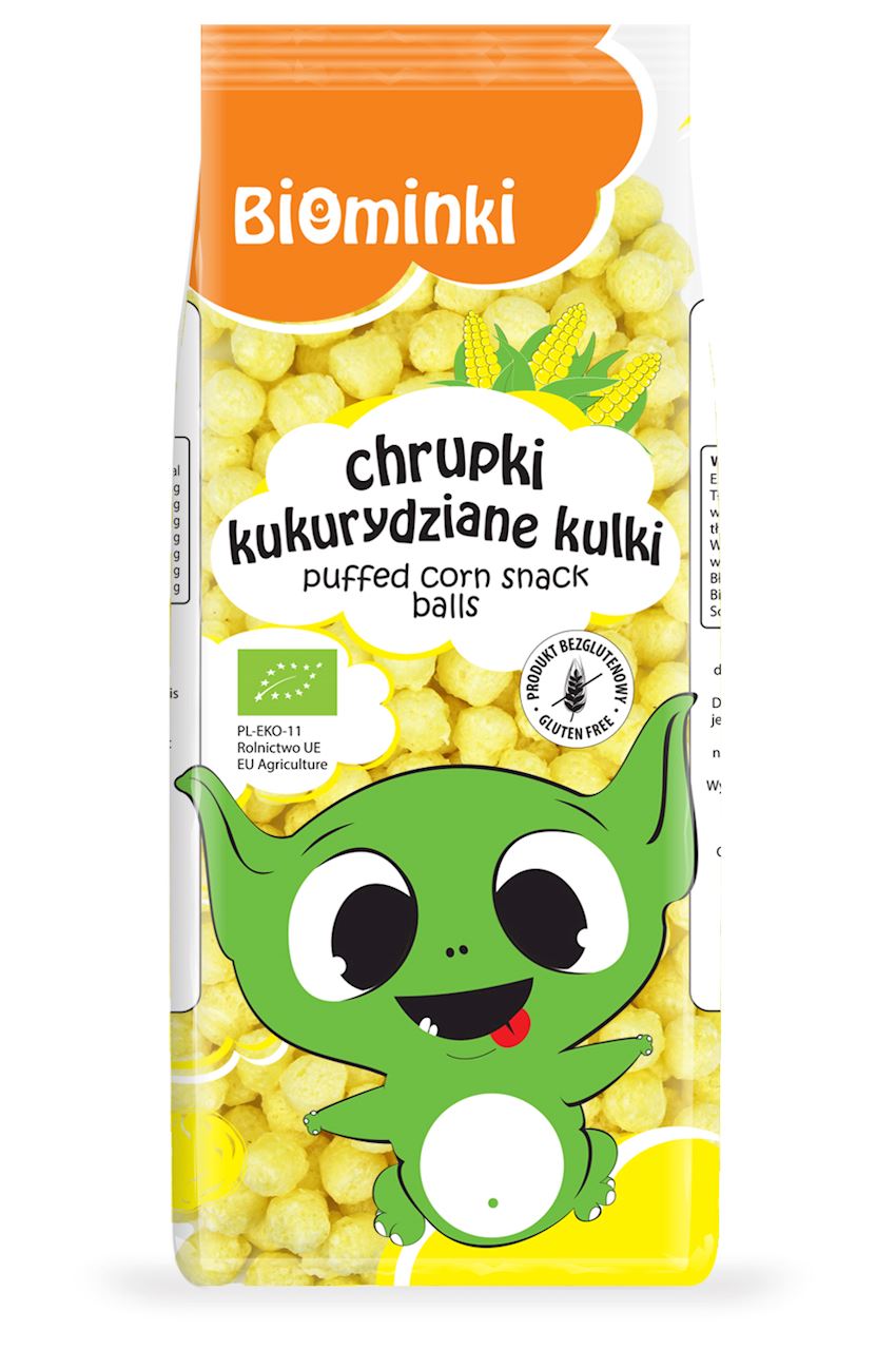 CHRUPKI KUKURYDZIANE KULKI BEZGLUTENOWE BIO 60 g – BIOMINKI CHRUPKI KUKURYDZIANE KULKI BEZGLUTENOWE BIO 60 g – BIOMINKI