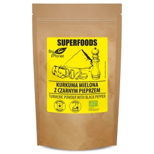 KURKUMA MIELONA Z CZARNYM PIEPRZEM BIO 200 g – BIO PLANET SUPERFOODS KURKUMA MIELONA Z CZARNYM PIEPRZEM BIO 200 g – BIO PLANET SUPERFOODS